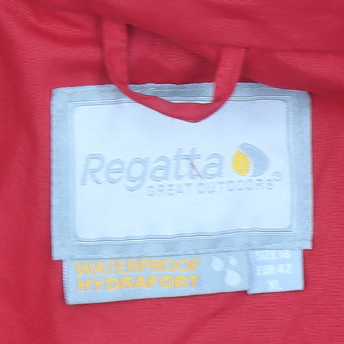 Regatta Women's Red Waterproof Parka Jacket Size 18 XL