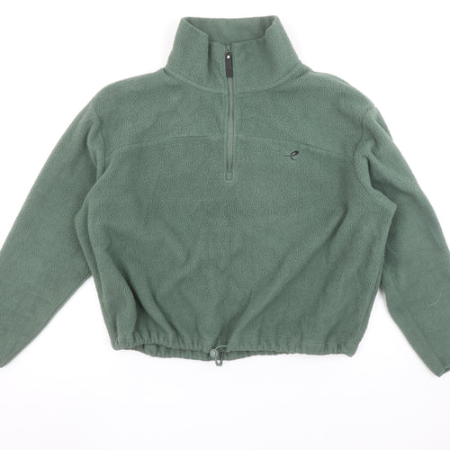 Energetics Women's Green Fleece 1/2 Zip Pullover Sweatshirt M