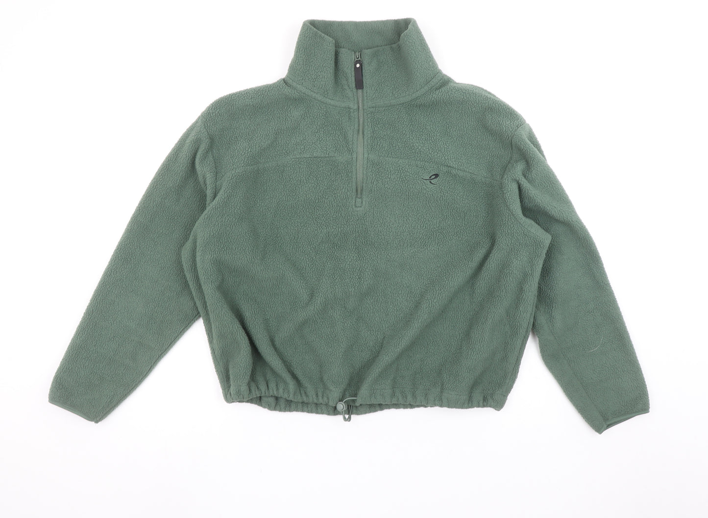 Energetics Women's Green Fleece 1/2 Zip Pullover Sweatshirt M