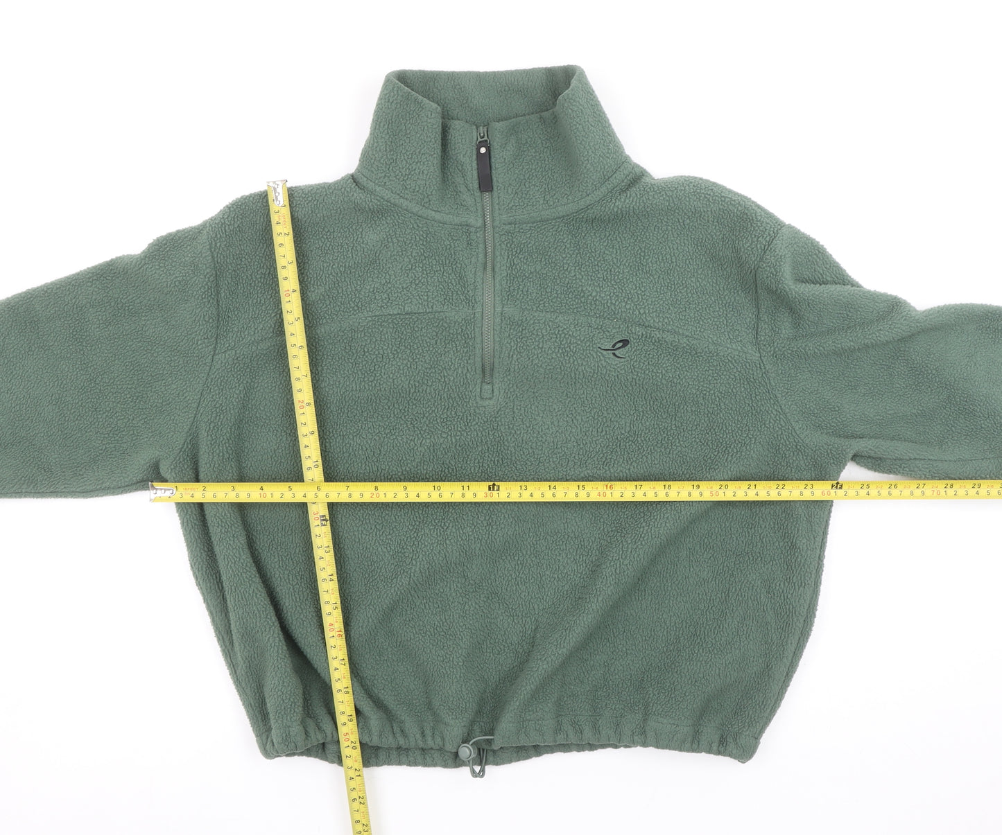 Energetics Women's Green Fleece 1/2 Zip Pullover Sweatshirt M