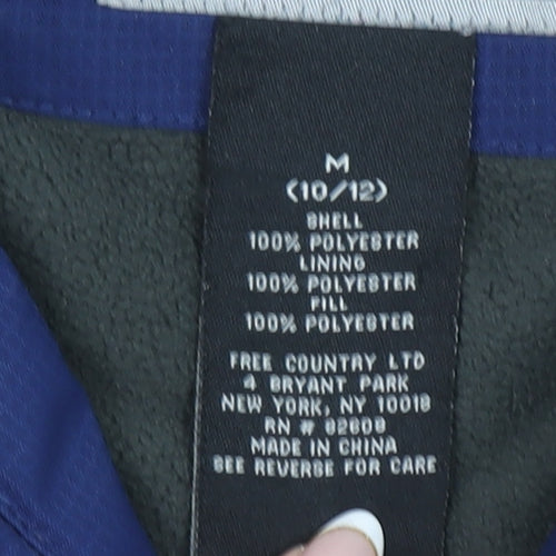 Free Country Boys Blue Waterproof Hooded Ski Jacket Size 10 Years