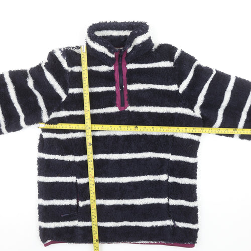 Mountain Warehouse Womens Navy Stripe Fleece Pullover UK 12