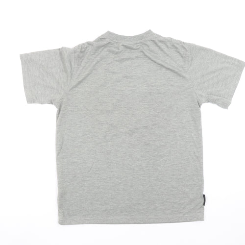 Le Coq Sportif Boys Grey XL Graphic Logo Sports T-Shirt