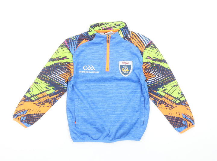 Masita Boys Blue GAA Col Camps 1/4 Zip Fleece Sweatshirt 4-5 Years