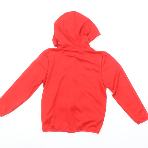 Kappa Boys Red Full Zip Hoodie 8 Years SCFC Sports Hooded Top
