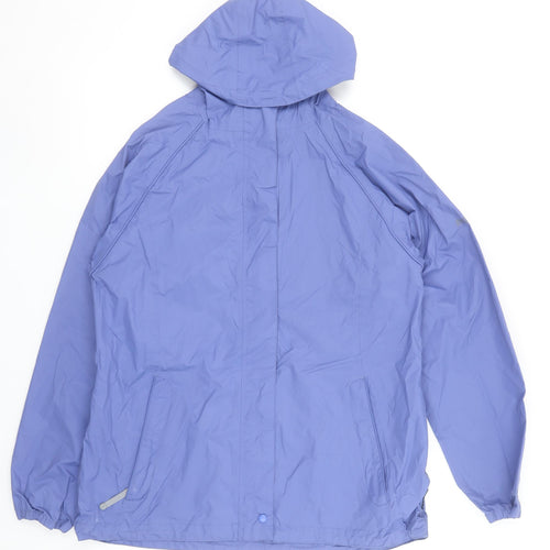 Regatta Women's Blue Waterproof Hooded Rain Jacket Size 12