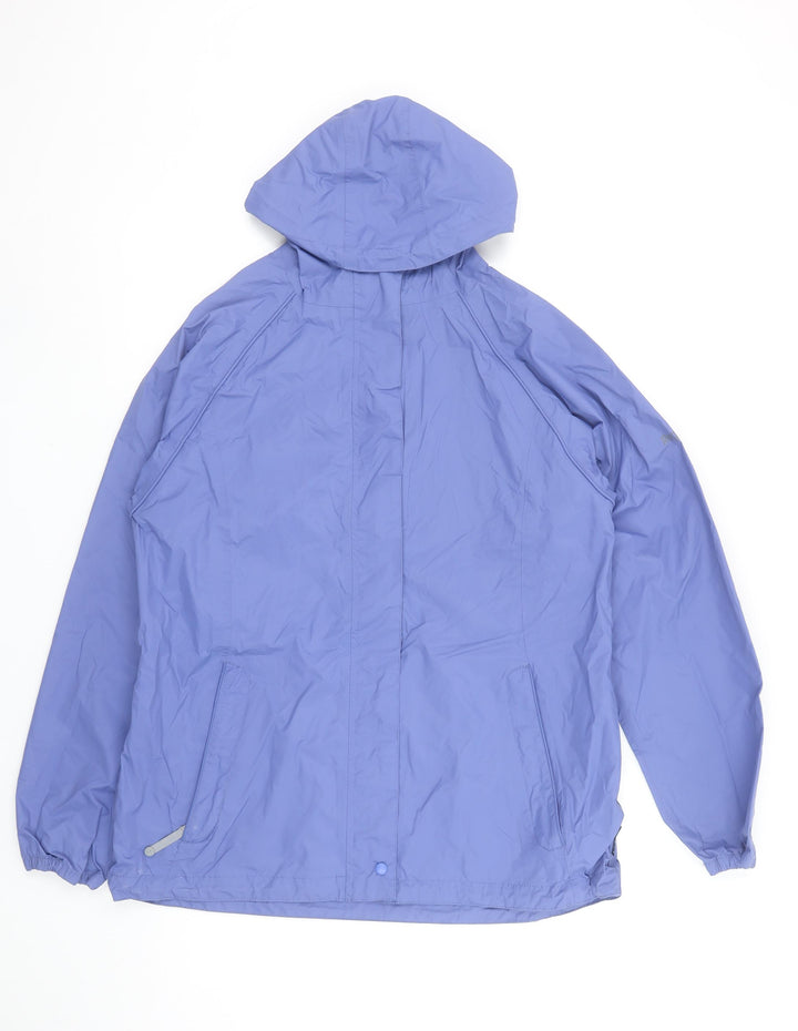 Regatta Women's Blue Waterproof Hooded Rain Jacket Size 12