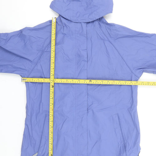 Regatta Women's Blue Waterproof Hooded Rain Jacket Size 12