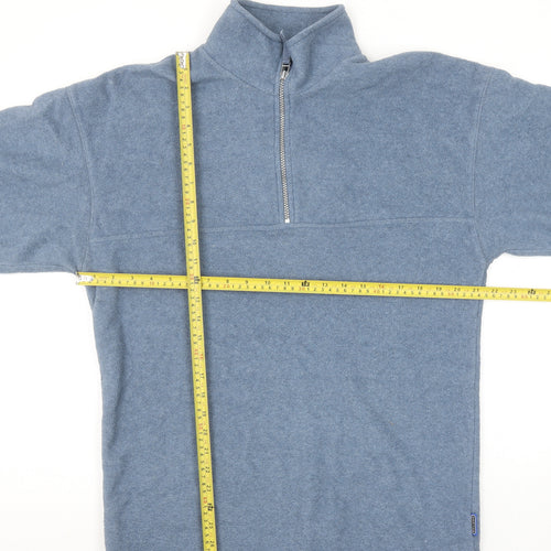 Zantos Men's Blue Fleece 1/2 Zip Pullover Sweatshirt Size S