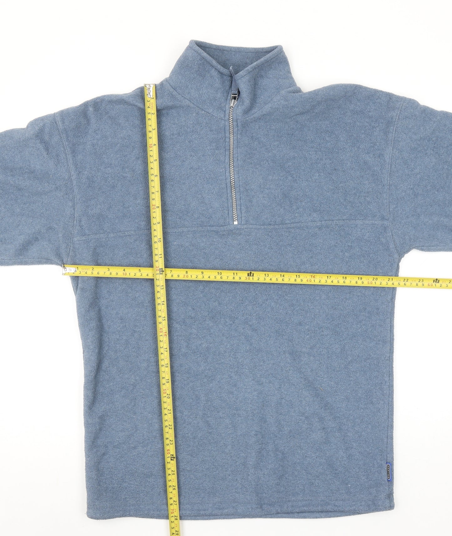 Zantos Men's Blue Fleece 1/2 Zip Pullover Sweatshirt Size S