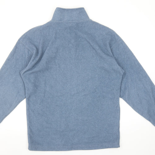Zantos Men's Blue Fleece 1/2 Zip Pullover Sweatshirt Size S