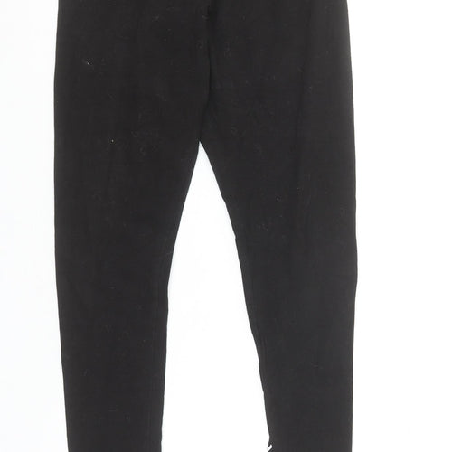 Puma Womens Black Cotton Stretch Gym Leggings Size 10