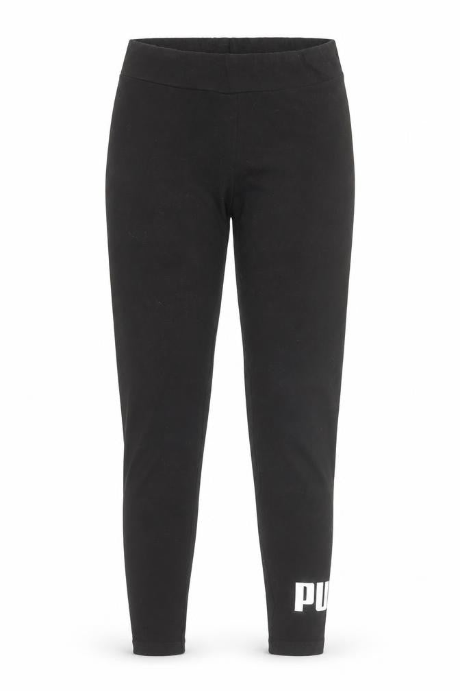 Puma Womens Black Cotton Stretch Gym Leggings Size 10