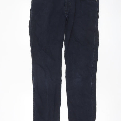 Bugatti Men's Blue Chino Trousers Size 20 Regular Fit Stretch Cotton