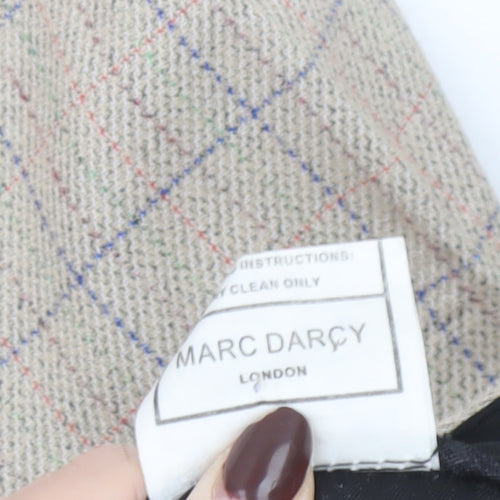 Marc Darcy Boys Beige Check Tweed Slim Fit Chino Trousers 10 Years