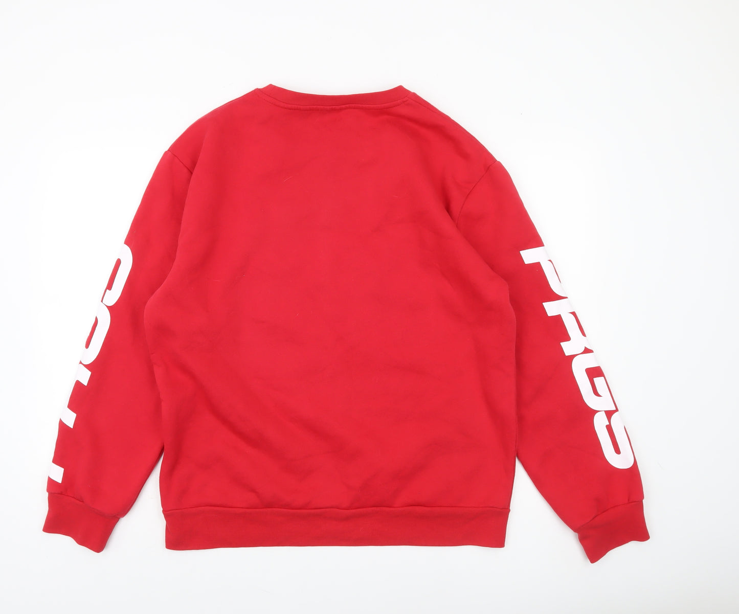 Cropp Men's Red Graphic Print Crew Neck Sweatshirt XXL