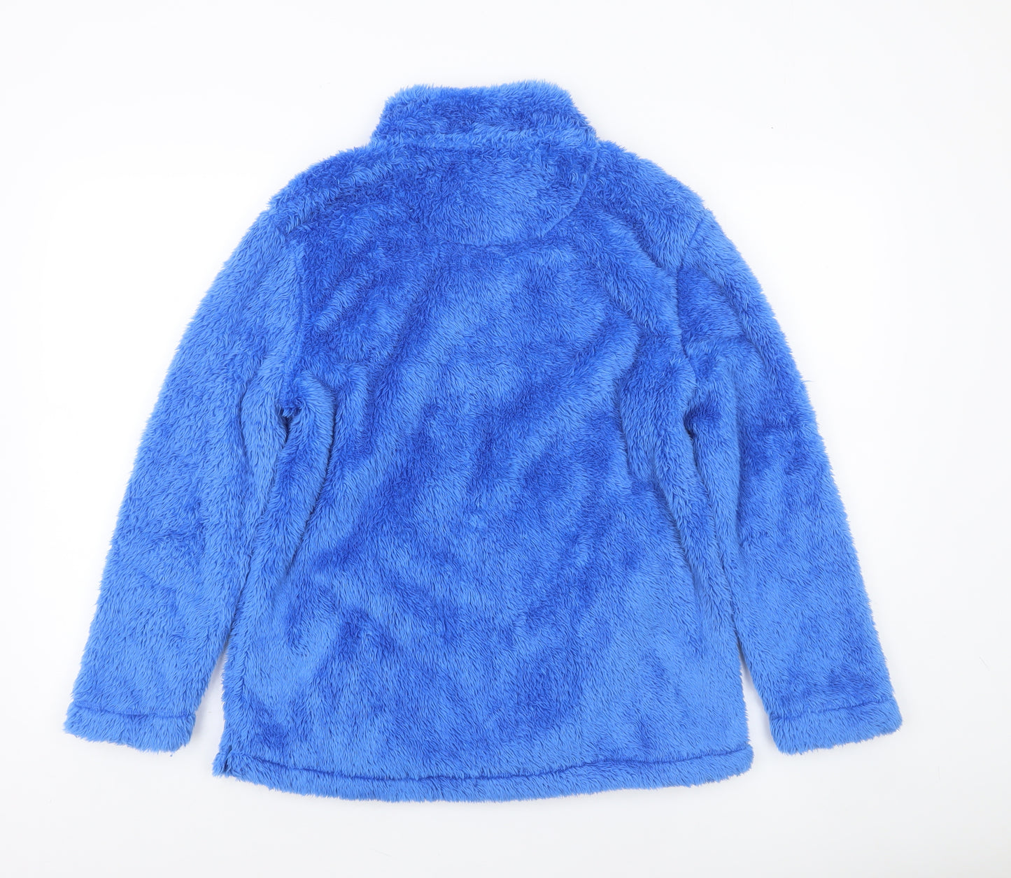 TIGI Women Blue Fleece Henley Pullover Sweatshirt Size 10/12