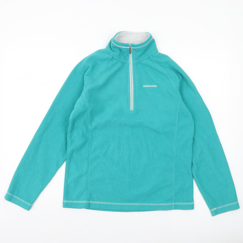 Craghoppers Women’s Turquoise 1/2 Zip Fleece Sweatshirt UK 10