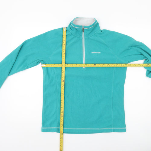 Craghoppers Women’s Turquoise 1/2 Zip Fleece Sweatshirt UK 10