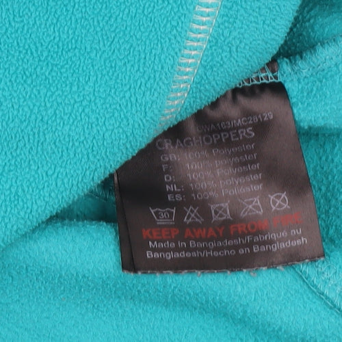 Craghoppers Women’s Turquoise 1/2 Zip Fleece Sweatshirt UK 10