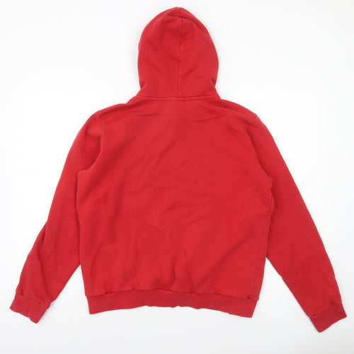 Nike Women's Red Pullover Hoodie XL Cotton Blend Casual Sweatshirt