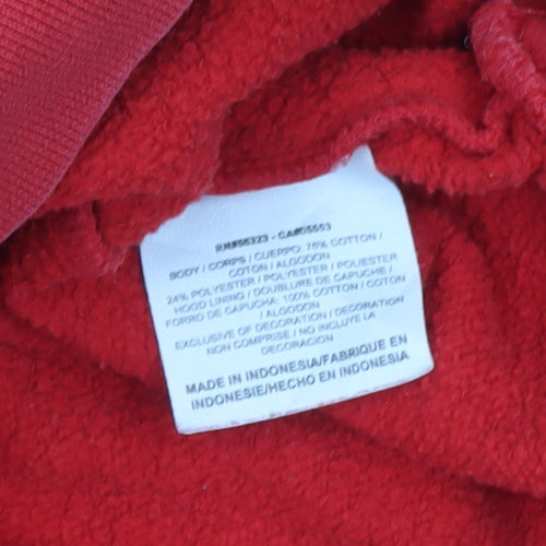 Nike Women's Red Pullover Hoodie XL Cotton Blend Casual Sweatshirt