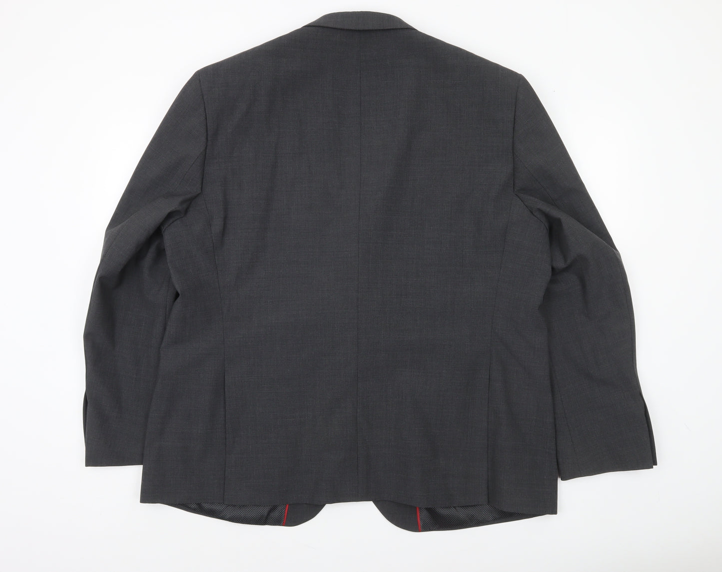 Marks and Spencer Men's Grey Wool Blend 3XL Short Formal Blazer Jacket