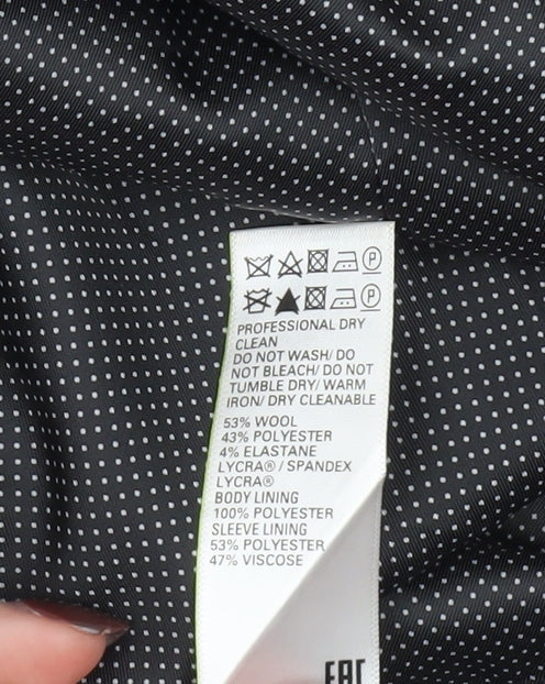 Marks and Spencer Men's Grey Wool Blend 3XL Short Formal Blazer Jacket