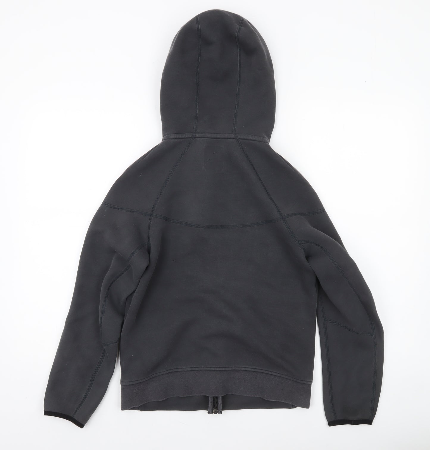 Nike Boys Grey Full Zip Hoodie Size 13-15 Years Fleece Lined