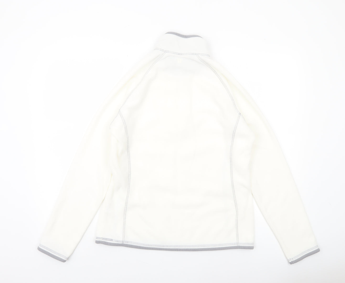 Mountain Warehouse Womens Ivory Fleece Pullover Size 12 Half Zip Sweatshirt