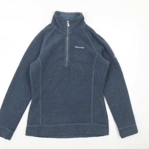 Craghoppers Women Blue 1/2 Zip Fleece Pullover Size S Outdoor Sweatshirt