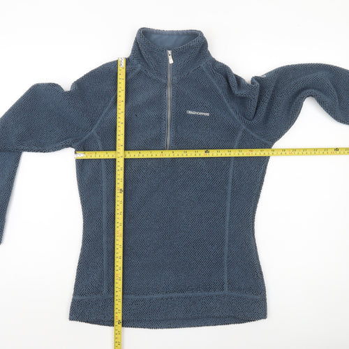 Craghoppers Women Blue 1/2 Zip Fleece Pullover Size S Outdoor Sweatshirt