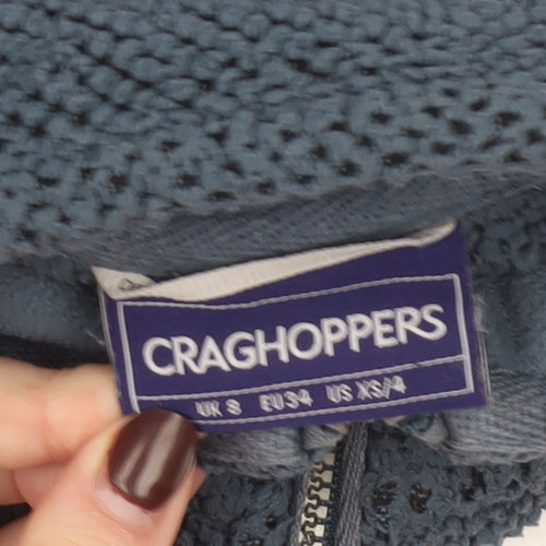 Craghoppers Women Blue 1/2 Zip Fleece Pullover Size S Outdoor Sweatshirt