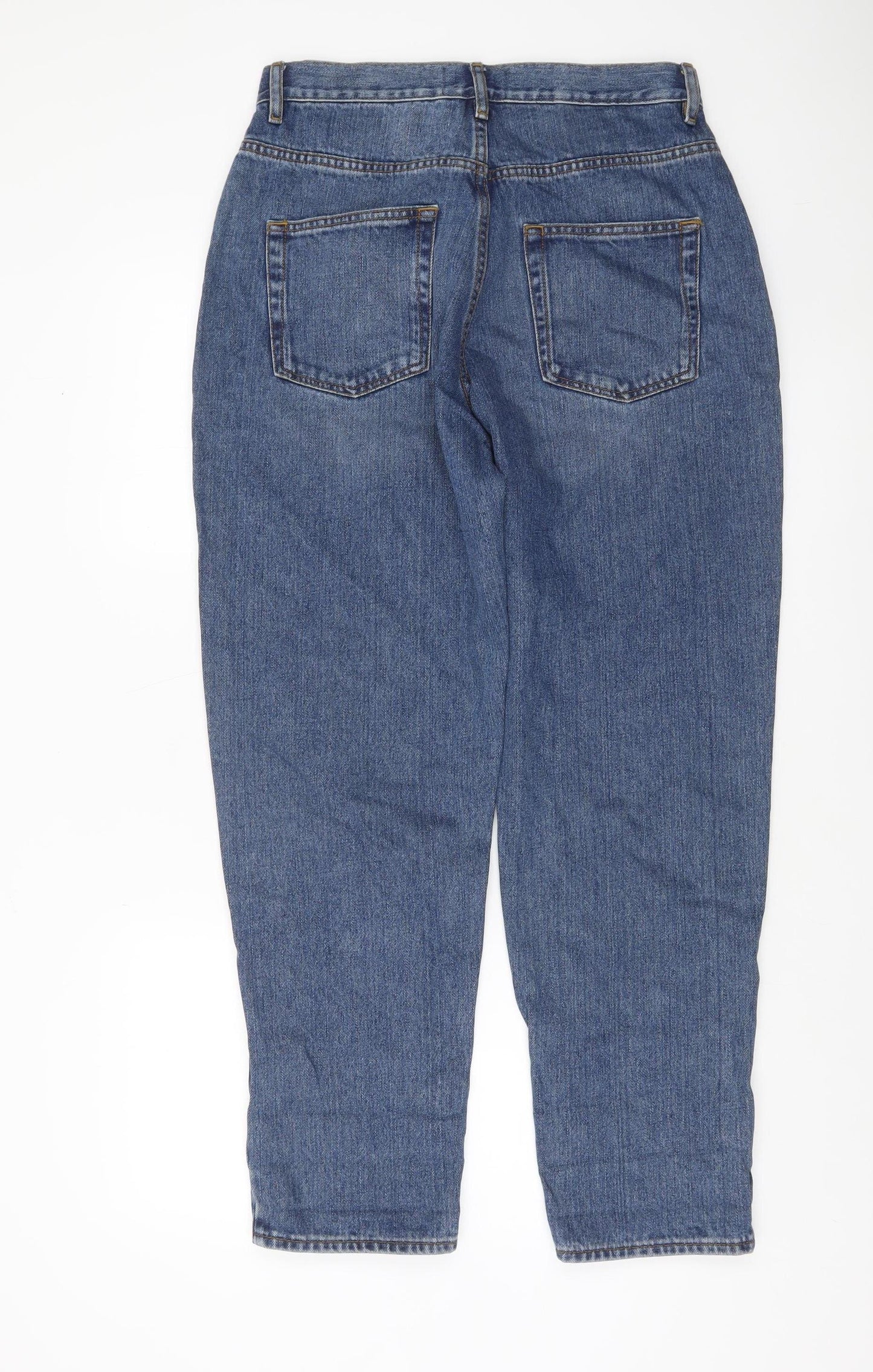 ASOS Design Women's Blue Mom Jeans Size 12 High Rise 100% Cotton