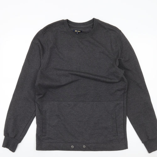 Gio-Goi Mens Grey Small Crew Neck Pullover Sweatshirt