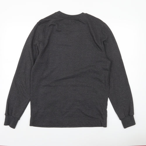 Gio-Goi Mens Grey Small Crew Neck Pullover Sweatshirt