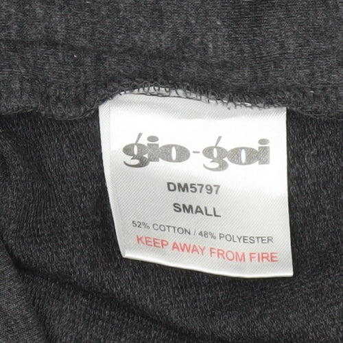 Gio-Goi Mens Grey Small Crew Neck Pullover Sweatshirt