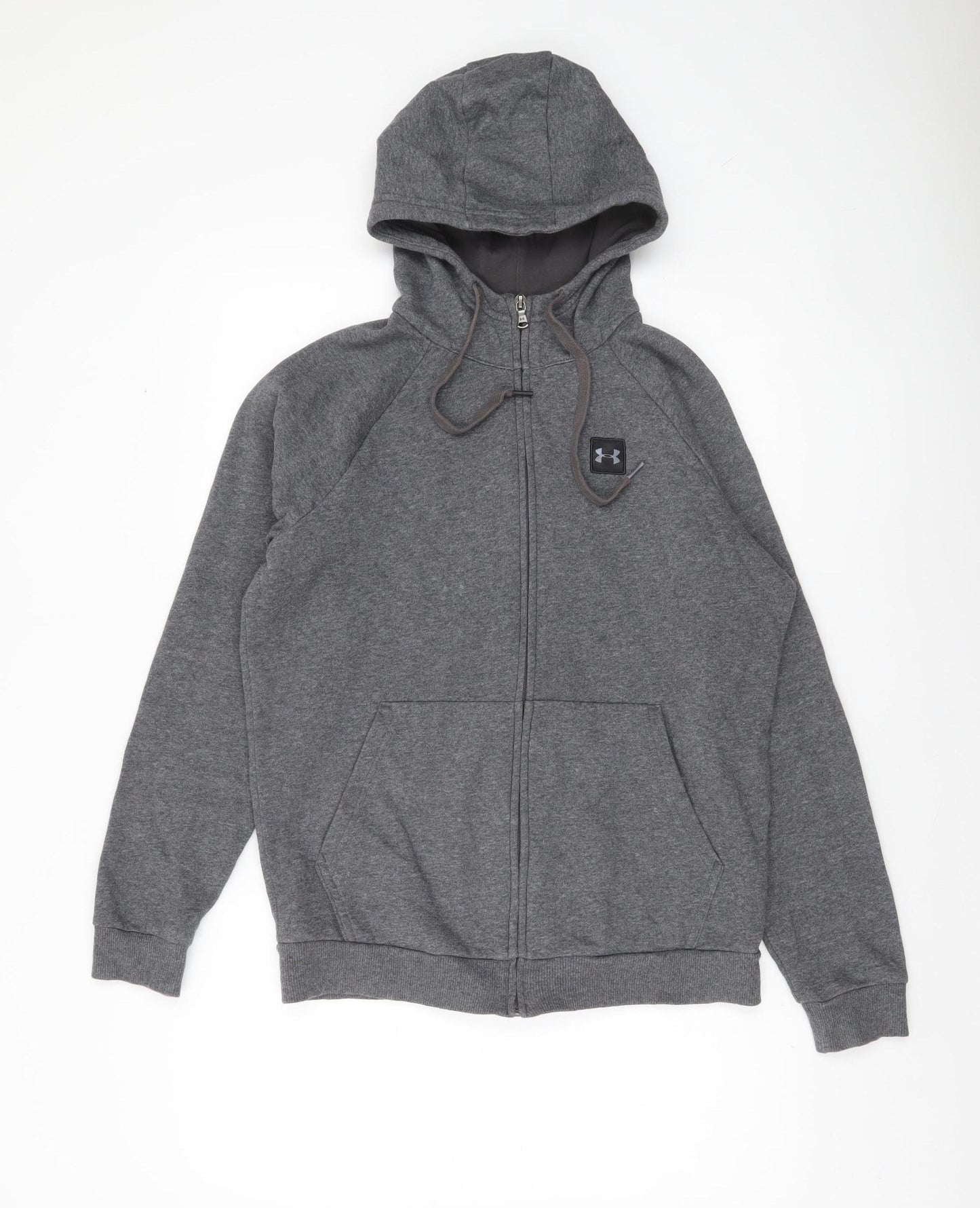 Under Armour Men's Grey Full Zip Hoodie Size S Fleece Lined