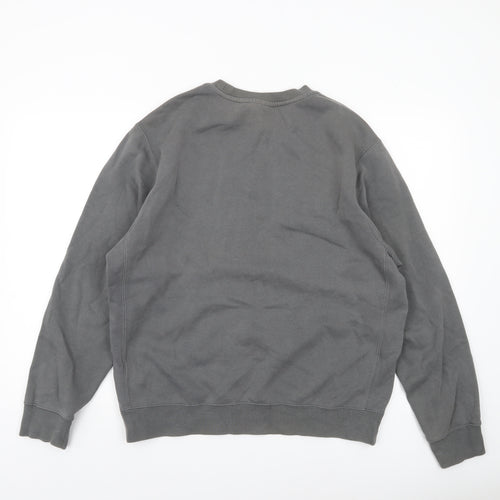 Nike Men's Grey Crew Neck Sweatshirt M Regular Fit Pullover