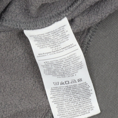 Nike Men's Grey Crew Neck Sweatshirt M Regular Fit Pullover