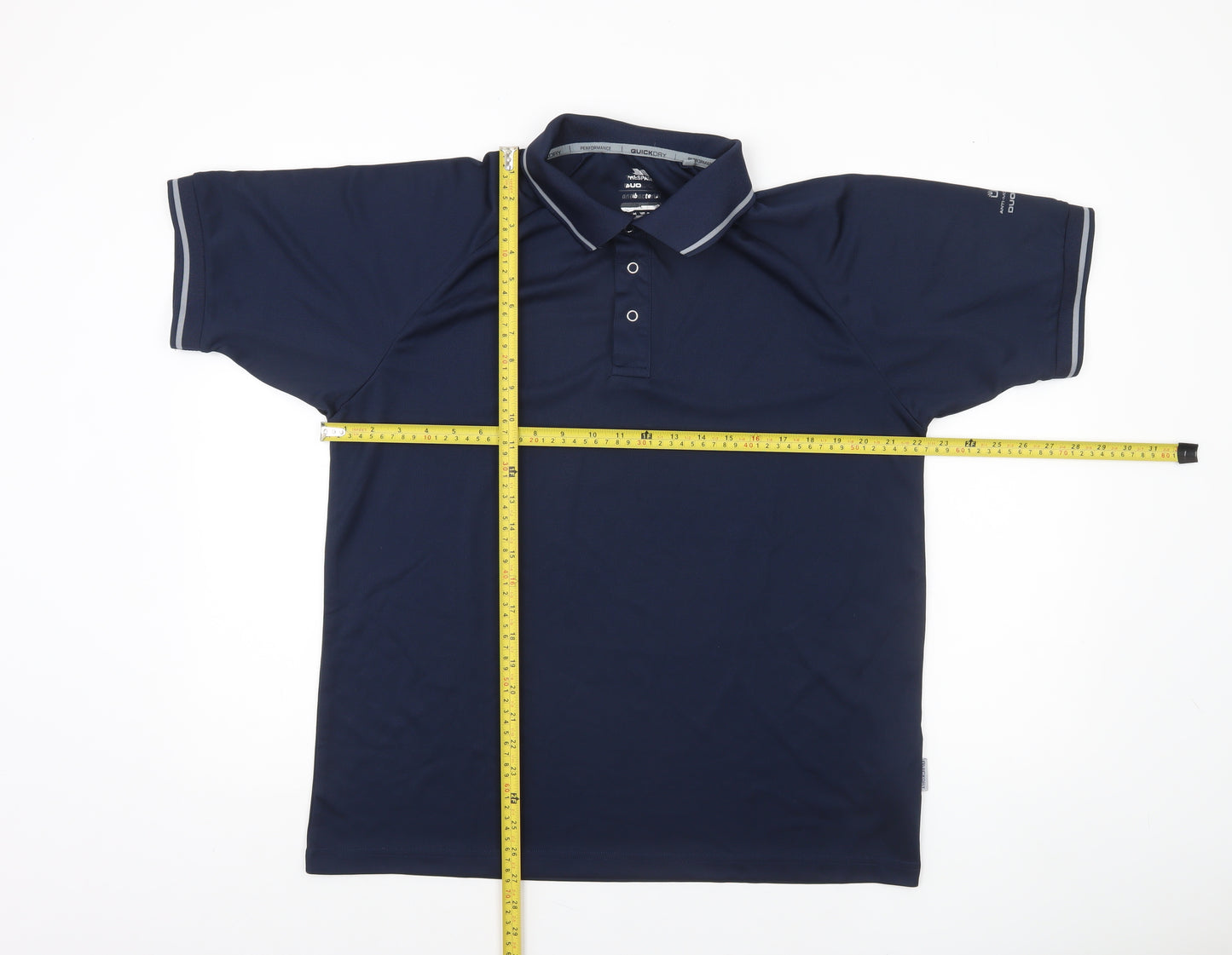 Trespass Men’s Blue Quick Dry Performance Polo Shirt Size L