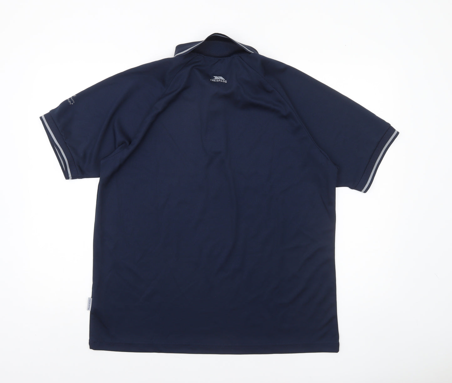 Trespass Men’s Blue Quick Dry Performance Polo Shirt Size L