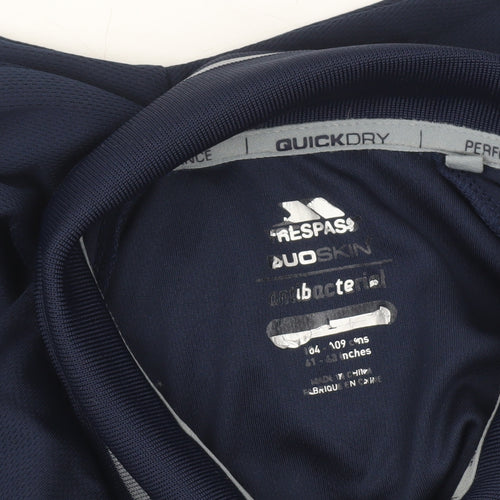 Trespass Men’s Blue Quick Dry Performance Polo Shirt Size L