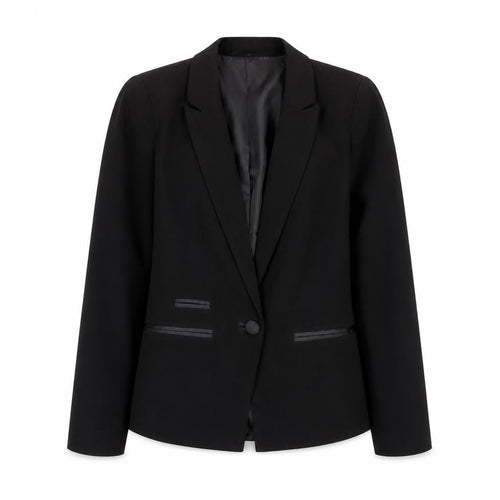 Very Women’s Black Slim Fit Single-Breasted Blazer UK 8
