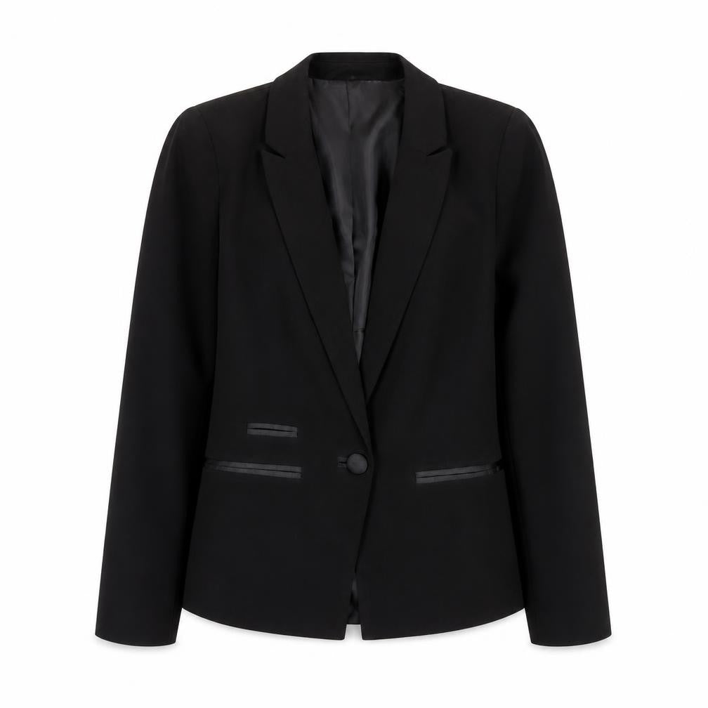 Very Women’s Black Slim Fit Single-Breasted Blazer UK 8