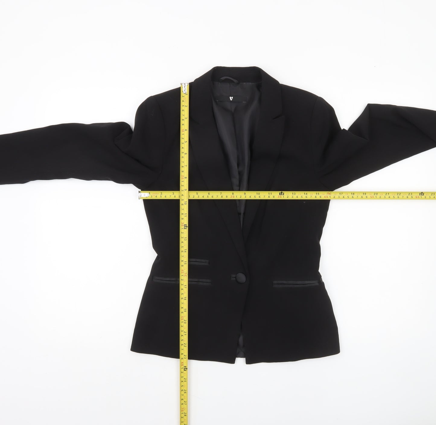 Very Women’s Black Slim Fit Single-Breasted Blazer UK 8