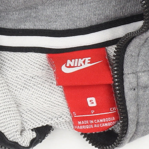 Nike Men's Grey Full Zip Hoodie Size S Regular Fit