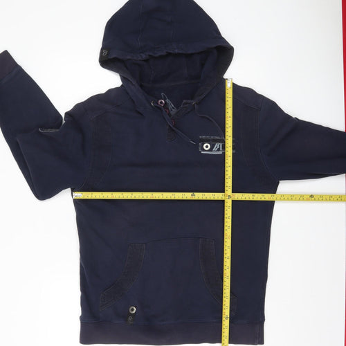 Red Herring Men's Navy Blue Pullover Hoodie Size M Cotton