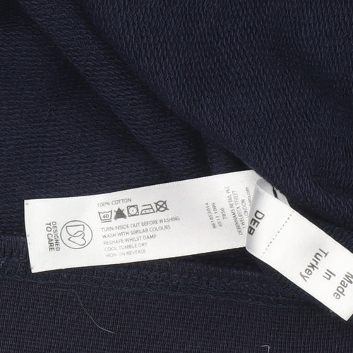 Red Herring Men's Navy Blue Pullover Hoodie Size M Cotton