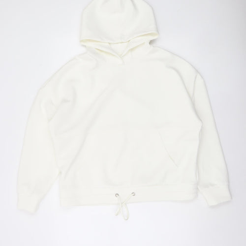 Dunnes Stores Women Cream Pullover Hoodie M Relaxed Fit